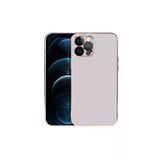 Iphone 12 Pro Max Kılıf Parlak Altın Işlemeli Kamera Korumalı Pastel Renkli Kapak (Viyana)