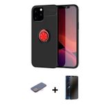 iPhone 12 Pro Max Kılıf Yankı Form Prime - Siyah 3D Antistatik Hayalet Cam Ekran Koruyucu + Pem