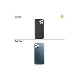 İphone 12 Pro Max Mavi Renk Arka Kapak Arka Cam Batarya Kapağı Lazer Kesim Kapak Pil Kapağı