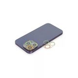 İphone 12 Pro Renkli Kamera Lens Koruma Cam - Sarı-Turuncu-(5796)