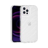 İphone 12 Pro Uyumlu Telefon Kılıfı Kamera Çıkıntılı Kabartmalı Parlak Desenli Darbe Emici Silikon Kılıf