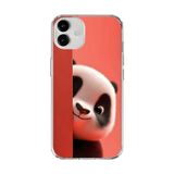 iPhone 12 Uyumlu Şeffaf Kılıf 4 Peluş Panda Tasarımlı