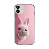 iPhone 12 Uyumlu Şeffaf Kılıf 5 Peluş Tavşan Tasarımlı