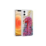 iPhone 12 Uyumlu Simli Desenli Kamera Korumalı Parlak Zore Popy Kılıf-Kulübe