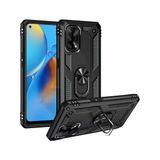 İphone 12 Uyumlu Tank Kılıf Ultra Koruma Yüzüklü Mıknatıslı Standlı Siyah