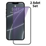 Iphone 13 0.3mm Full Çerçeve Cam Ekran Koruyucu 2 Adet SET-(5775) - Seçenek