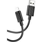 iPhone 13 - 13 Pro - 13 Pro Max Şarj Kablosu Lightning 2.4A NF-HC-X88L - Siyah