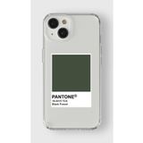 Iphone 13 ile Uyumlu Pantone Black Forest Tasarım Baskılı Şeffaf Kılıf