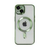 iPhone 13 Kılıf Kross Magneticsafe Kapak - Koyu Yeşil
