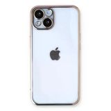 İphone 13 Kılıf Lensli Silikon - Gold