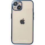 İphone 13 Kılıf Lensli Silikon - Lacivert