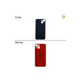 İphone 13 Kırmızı Renk Arka Kapak Arka Cam Batarya Kapağı Lazer Kesim Kapak Pil Kapağı