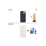 İphone 13 Mini Beyaz Arka Kapak Arka Cam Batarya Kapağı Lazer Kesim Kapak Pil Kapağı + B-7000 Yapıştırıcı + Tamir Seti