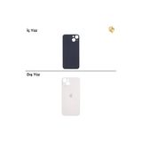İphone 13 Mini Beyaz Renk Arka Kapak Arka Cam Batarya Kapağı Lazer Kesim Kapak Pil Kapağı