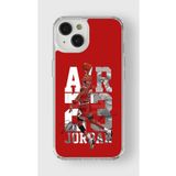 Iphone 13 Mini ile Uyumlu Air Jordan Tasarım Baskılı Şeffaf Kılıf