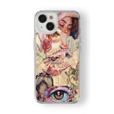 iPhone 13 Mini ile Uyumlu Angel Tasarım Baskılı Şeffaf Kılıf