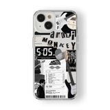 Iphone 13 Mini ile Uyumlu Arctic Monkey Tasarım Baskılı Şeffaf Kılıf