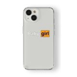 Iphone 13 Mini ile Uyumlu Baby Girl Tasarım Baskılı Şeffaf Kılıf