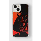 Iphone 13 Mini ile Uyumlu Darth Vader Tasarım Baskılı Şeffaf Kılıf