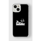 Iphone 13 Mini ile Uyumlu Godfather Tasarım Baskılı Şeffaf Kılıf