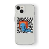 iPhone 13 Mini ile Uyumlu Hypnotic Tasarım Baskılı Şeffaf Kılıf