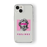 Iphone 13 Mini ile Uyumlu Intense Feelings Tasarım Baskılı Şeffaf Kılıf