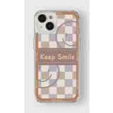 Iphone 13 Mini ile Uyumlu Keep Smile Tasarım Baskılı Şeffaf Kılıf