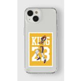 Iphone 13 Mini ile Uyumlu Lebron James temalı Tasarım Baskılı Şeffaf Kılıf 1