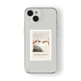 iPhone 13 Mini ile Uyumlu Michelangelo Poster Tasarım Baskılı Şeffaf Kılıf