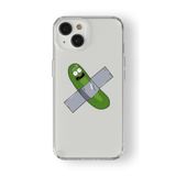 Iphone 13 Mini ile Uyumlu Pickle Rick Tasarım Baskılı Şeffaf Kılıf