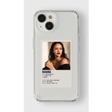 Iphone 13 Mini ile Uyumlu Rihanna Minimalist Poster Tasarım Baskılı Şeffaf Kılıf