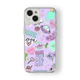 Iphone 13 Mini ile Uyumlu See You Tasarım Baskılı Şeffaf Kılıf
