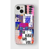 Iphone 13 Mini ile Uyumlu Soft Moon Tasarım Baskılı Şeffaf Kılıf