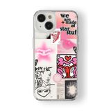 Iphone 13 Mini ile Uyumlu Star Stuff Tasarım Baskılı Şeffaf Kılıf