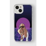 Iphone 13 Mini ile Uyumlu Vice City Tasarım Baskılı Şeffaf Kılıf