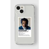 Iphone 13 Mini ile Uyumlu Xxxtentacion Minimalist Poster Tasarım Baskılı Şeffaf Kılıf