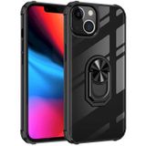 İphone 13 Mini Kılıf Arkası Şeffaf Kenarları Renkli Yüzüklü Tank Kapak Mola