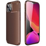 İphone 13 Mini Kılıf Kamera Çıkıntılı Karbon Fiber Dokulu Renk Atmaz Kapak Negro