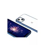 Iphone 13 Mini Kılıf Ultra Ince Sert Şeffaf Renkli Kenarlı Kapak (Pixel)