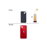 İphone 13 Mini Kırmızı Arka Kapak Arka Cam Batarya Kapağı Lazer Kesim Kapak Pil Kapağı + B-7000 Yapıştırıcı
