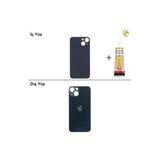 İphone 13 Mini Lacivert Arka Kapak Arka Cam Batarya Kapağı Lazer Kesim Kapak Pil Kapağı + B-7000 Yapıştırıcı