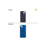 İphone 13 Mini Mavi Renk Arka Kapak Arka Cam Batarya Kapağı Lazer Kesim Kapak Pil Kapağı