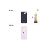 İphone 13 Mini Pembe Arka Kapak Arka Cam Batarya Kapağı Lazer Kesim Kapak Pil Kapağı + B-7000 Yapıştırıcı
