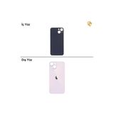 İphone 13 Mini Pembe Renk Arka Kapak Arka Cam Batarya Kapağı Lazer Kesim Kapak Pil Kapağı