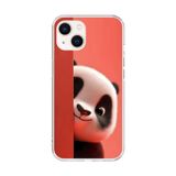 iPhone 13 Mini Uyumlu Şeffaf Kılıf 4 Peluş Panda Tasarımlı