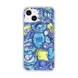 iPhone 13 Mini Uyumlu Şeffaf Kılıf Graffiti 9 Tasarımlı