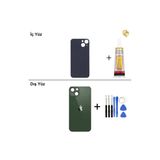 İphone 13 Mini Yeşil Arka Kapak Arka Cam Batarya Kapağı Lazer Kesim Kapak Pil Kapağı + B-7000 Yapıştırıcı + Tamir Seti