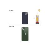 İphone 13 Mini Yeşil Arka Kapak Arka Cam Batarya Kapağı Lazer Kesim Kapak Pil Kapağı + B-7000 Yapıştırıcı