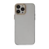 iPhone 13 Pro Anka PC Sert Metal - Şeffaf Cep Telefonu Arka Kapak