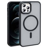 iPhone 13 Pro İle Uyumlu Kılıf Kablosuz Şarj Özellikli Mat Arka Yüzey Sio Kapak T32365 Siyah
